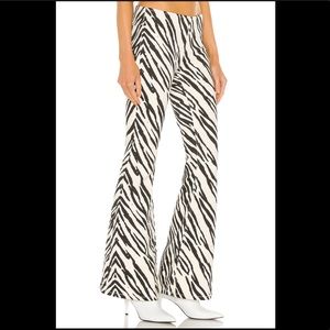 Free People Penny Pull On Bell Bottoms in Zebra